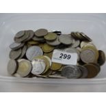 Tub of mixed English coins