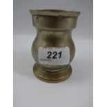 White Metal measuring beaker inscribed 'Coopers Arms' ER 360 LGG.