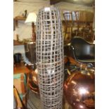 Modern Wicker / Metal Lamp 101 cm tall