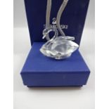 Swarovski crystal swan with box and bag