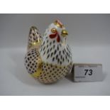 Royal Crown Derby Chicken, no stopper, 8cm tall