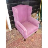 Vintage Purple Armchair