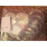 20 Plastic Coin Capsules ( full sovereign size )
