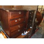 Pair Stag 4 draw bedside units