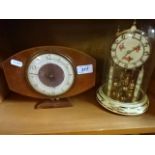 Retro Bentima mantle clock and decorative carriage clock