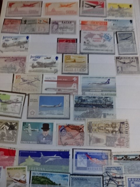 5 aircraft related stamp albums including DC3 - Image 6 of 8