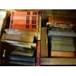 2 boxes vintage books