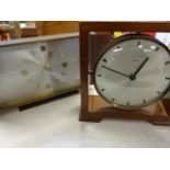 2 retro battery operated mantle clocks including Seth Thomas and Smiths