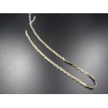 Silver bracelet 44cm long, 9.5g