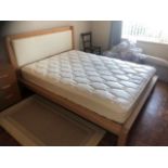 Oak King Size Bed with 5ft wide mattress
