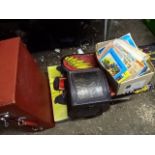 Scalextric, box, kids books etc