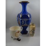6 pieces of china to include pair of Carltonware silver jubilee leg cups and Royal Doulton blue