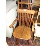Vintage Oak Office Swivel Chair