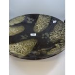 Studio pottery dish, 38cm diameter