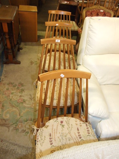 4 Stick Back Dining Chairs