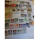 5 folders of mixed stamps including military and Thailand