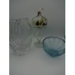 3 pieces of glass to include Portmeirion bowl