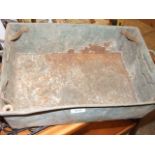 Vintage Galvanised Tray 16 x 12 inches 6 deep