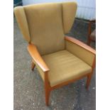Retro Parker Knoll PK 988 Wing Back Armchair for reupholstery