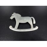 Lvouraks silver rocking horse pendant
