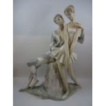 Large Lladro figure of couple, 36cm tall