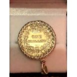 Queen Victoria young head one shilling 1864 die no 4 in pendant mount