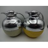 Pair of vintage Thermos flasks, 19cm tall