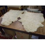 2 Sheepskin Rugs