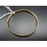 9ct gold bracelet with solid metal core, 17g gross