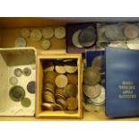 Large tub of mixed early and modern English coins