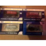 4 Dapol model railways 00 gauge 1.76 scale trucks boxed all limited edition with certificates