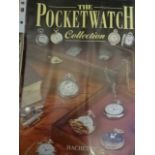 The pocket watch collector magazines in folder plus around 40 modern pocket watches