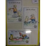 4 framed collections of Winnie the Pooh prints (20 x 30)cm