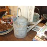 Vintage Galvanised No. 2 Watering Can