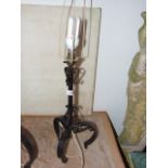 Wrought Iron Lamp 20 inches tall