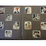 Book of tea cards / film cards of vintage film stars c1920's/30's