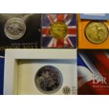 Royal mint one Oz fine silver, 2011 coin plus 2009 £5 coin, Australian $5 Gymnastics coin and 2015