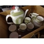 Royal Doulton Sonnet coffee set for 6, plus 2 other coffee sets and Royal Doulton Snowman cup &