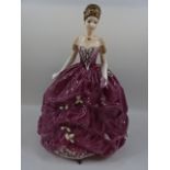 Coalport lady Emma, limited 2385/7500, 23cm tall