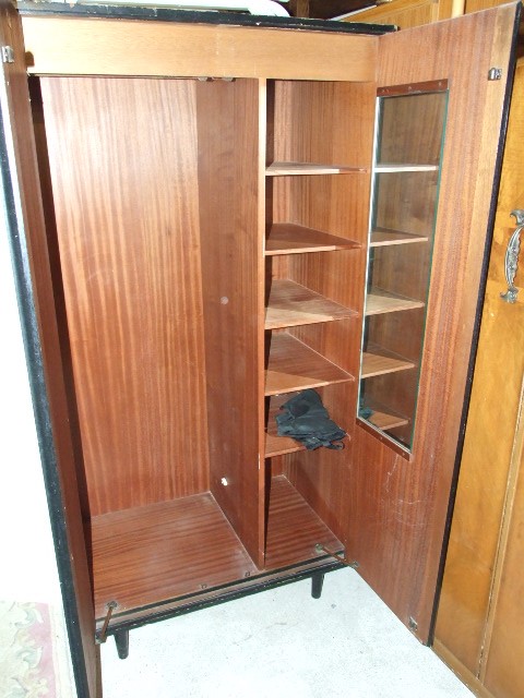 Retro Stag 2 Door Wardrobe 6 ft tall including legs 3 ft wide 22 inches deep - Image 3 of 4