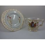 13 various Royal Crown Derby plates plus RCD commemorative 95th birthday of the Queen Mother mug,