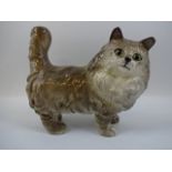 Beswick cat, 14cm long (very small chip to inside ear)