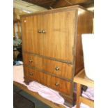 Vintage 2 door cupboard with 2 drawers below 30 x 37 inches 17 deep