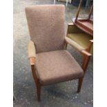 Retro Parker Knoll PK 964 /5/6/7 Armchair for reupholstery