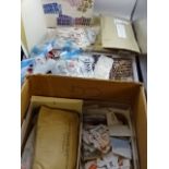 Box of mixed loose stamps from all over the world