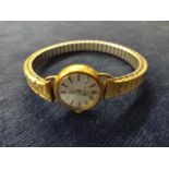 Omega 9ct gold cased ladies wristwatch 7115655