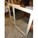 Pair of modern wall mirrors 76 x 107 cm