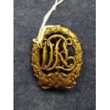 Bronze? Nazi pin badge, Wernstein JFNA D.R.G.M 35269