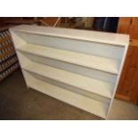 White Painted Wooden Bookcase