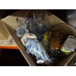 2 boxes include china, glassware, figurines etc